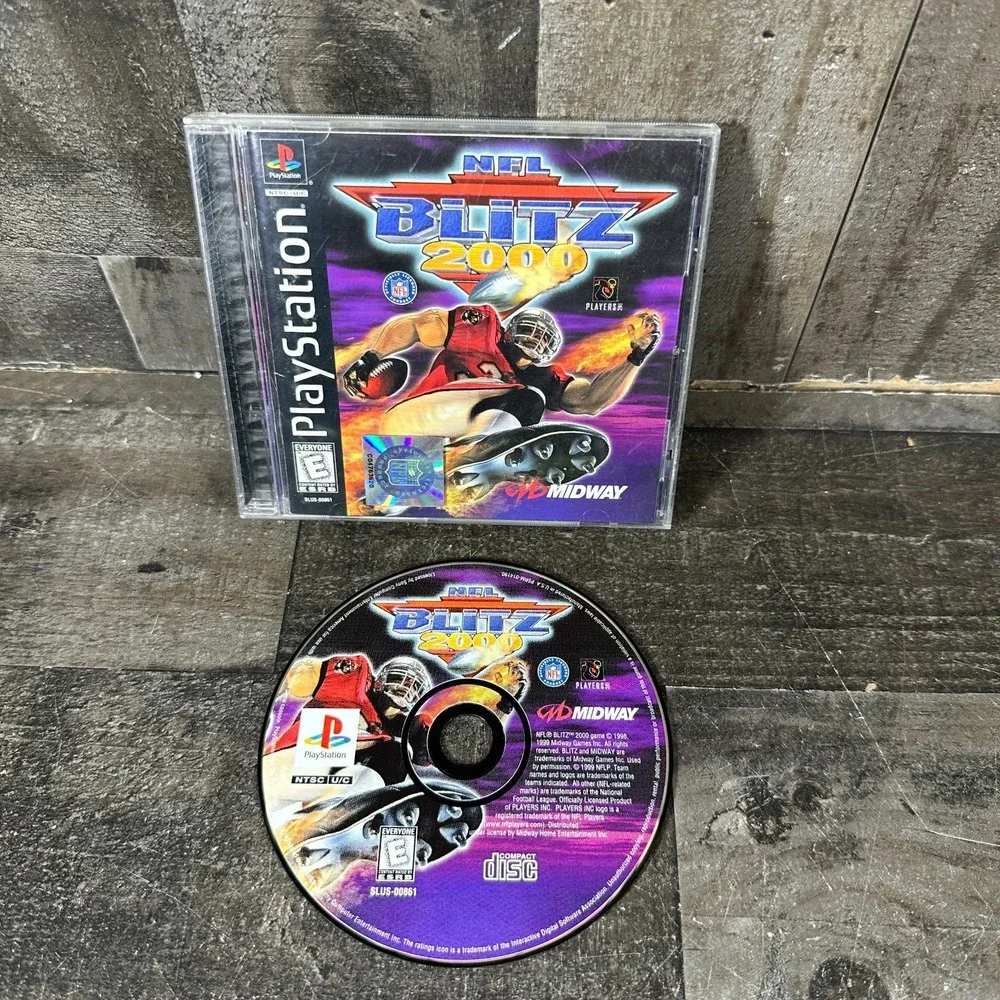 NFL Blitz 2000 (Sony PlayStation 1, 1999) PS1 Black Label